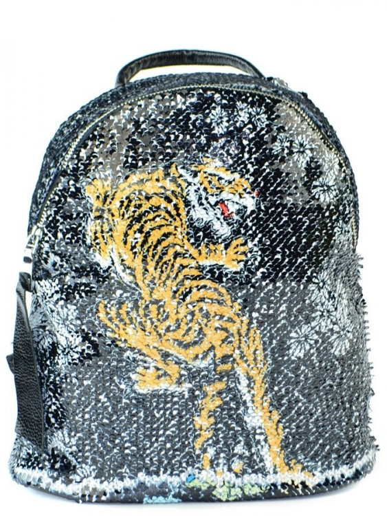 Рюкзак с пайетками Valenciy "2 рисунка в 1" Тигр