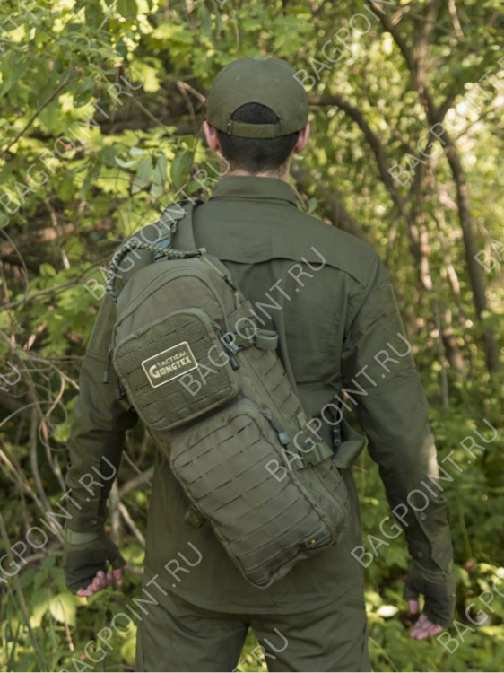 Однолямочный рюкзак GONGTEX Assault Sling Bag Хаки