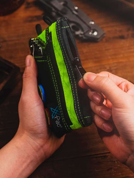 EDC кошелек-органайзер с ремнем VIPERADE® VE16R X-Pac® Lime Green