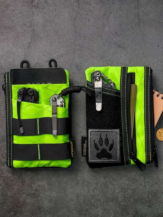 EDC кошелек-органайзер с ремнем VIPERADE® VE16R X-Pac® Lime Green