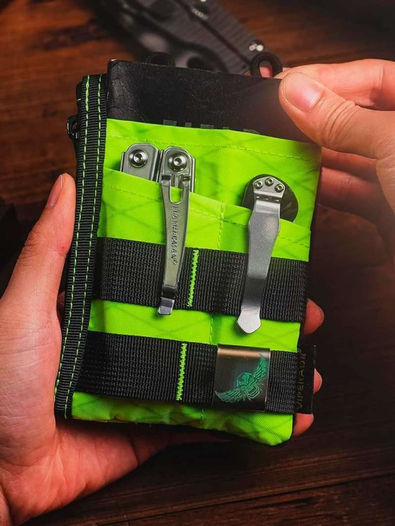 EDC кошелек-органайзер с ремнем VIPERADE® VE16R X-Pac® Lime Green