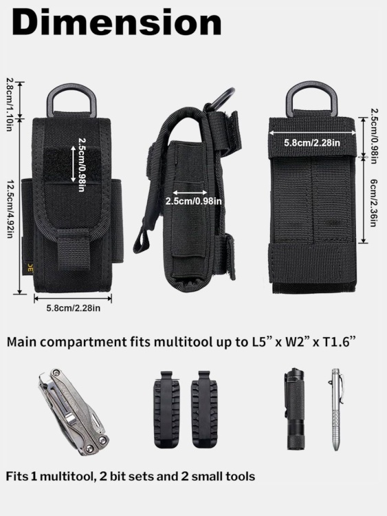 Подсумок для мультитулов VIPERADE® CHA9 Черный