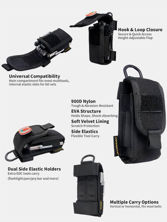 Подсумок для мультитулов VIPERADE® CHA9 Черный