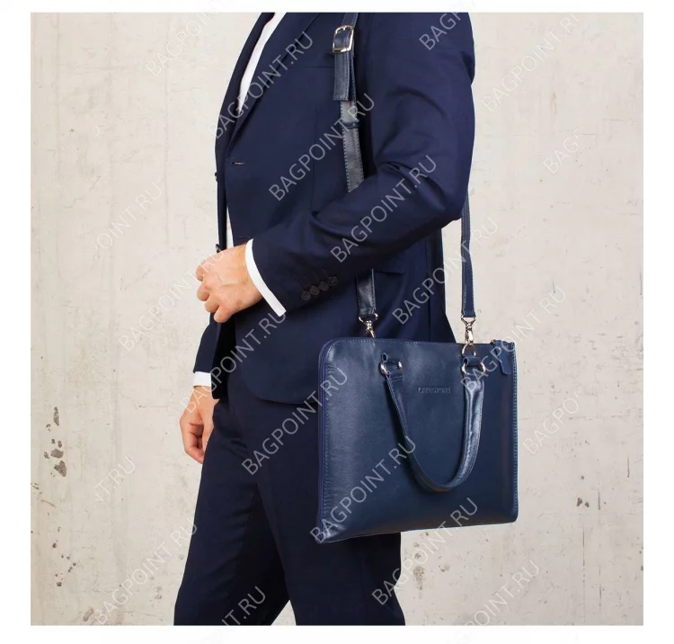 Сумка-папка Lakestone Randall Dark Blue
