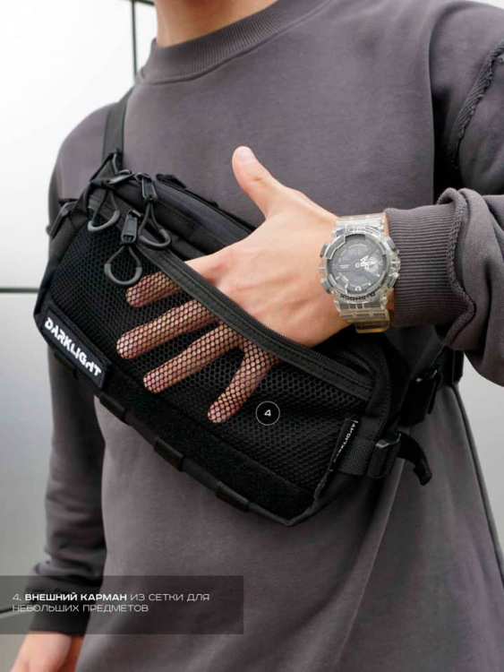Кросс-боди сумка DARKLIGHT® "Destroyer" Black