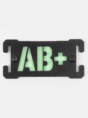 Клипса для строп МОЛЛЕ Группа крови AB+ (люминофор)