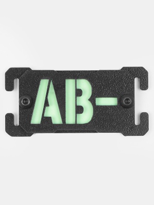 Клипса для строп МОЛЛЕ Группа крови AB- (люминофор)