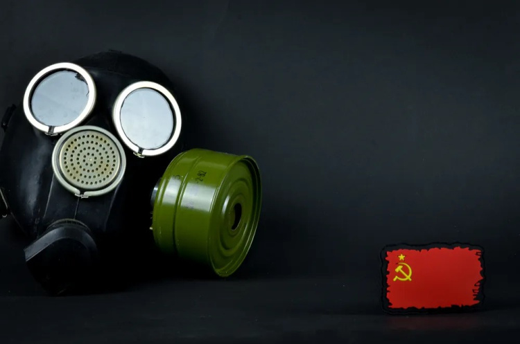 Патч, нашивка флаг СССР, с липучкой. #151
