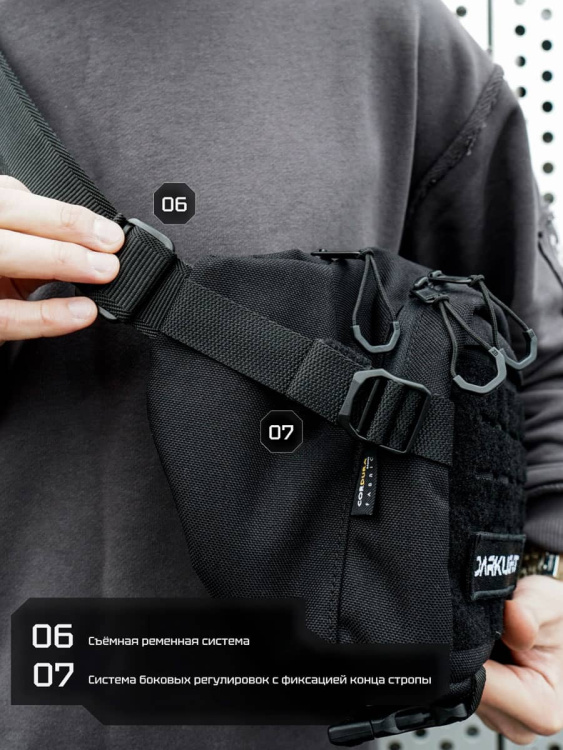 Кросс-боди сумка DARKLIGHT® "Blink" Black