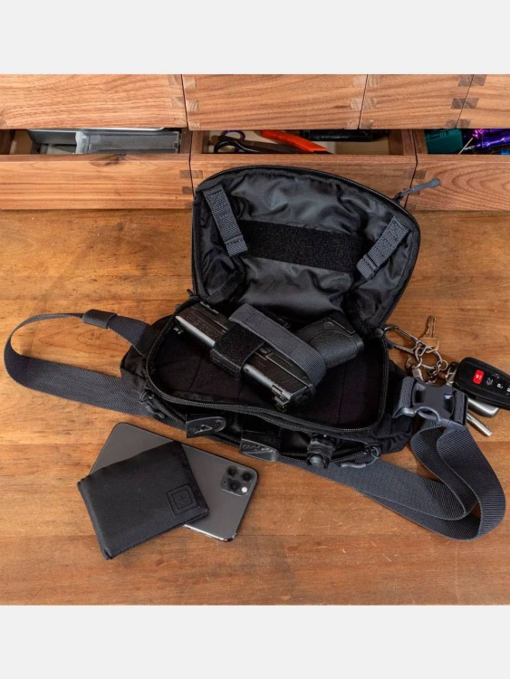 Поясная/нагрудная сумка 5.11® COVRT™ Select Carry Pistol Pouch 3L Черная