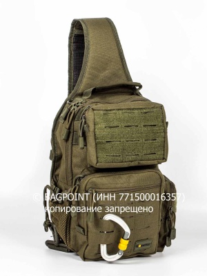 Тактический однолямочный рюкзак GONGTEX®   MT120017 (15 л) Олива