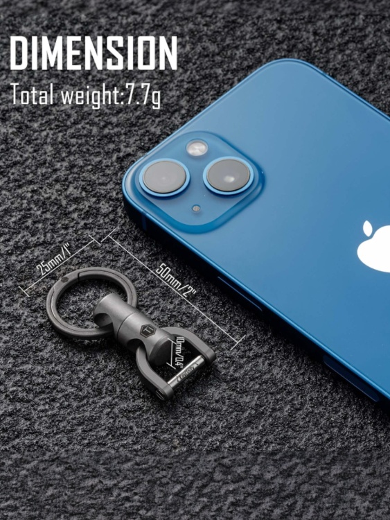 Соединитель для ключей титановый KeyUnity® KM13 Titanium