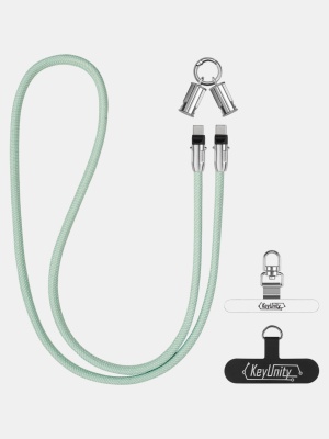 Шнурок-ляньярд/кабель USB-C 61 см для телефона KeyUnity® KH03 Mint Green