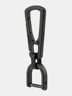 Карабин и D-кольцо титановые KeyUnity® KM17-BK Black