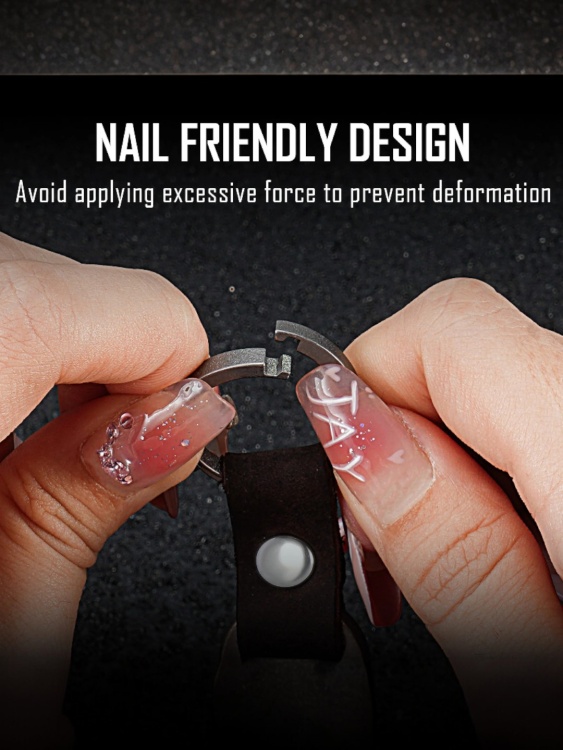 Карабин для ключей титановый KeyUnity® KM21 Titanium Stonewashed