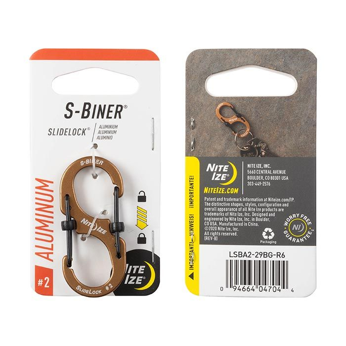 Карабин Nite Ize S-Biner SlideLock (размер 2) Коричневый
