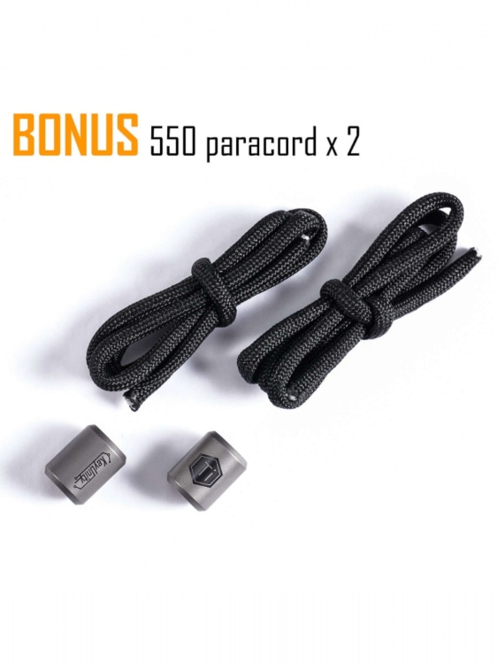 Бусины титановые 2 шт. KeyUnity® KA01 Stonewashed