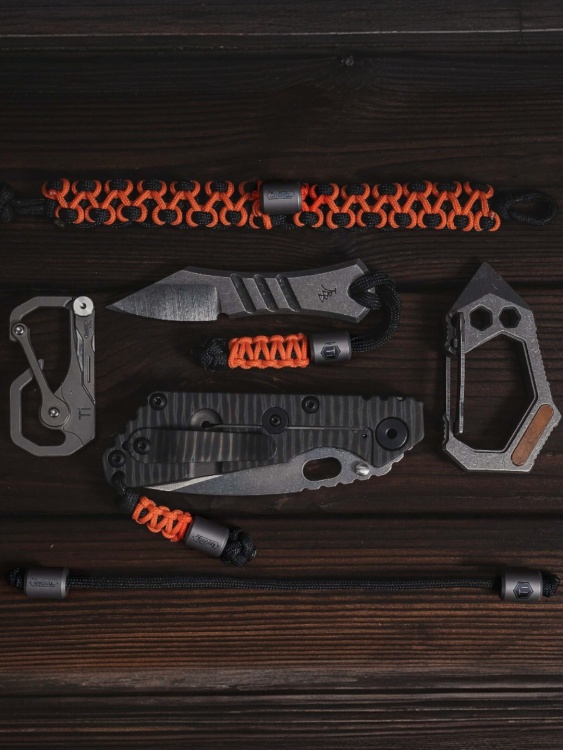 Бусины титановые 2 шт. KeyUnity® KA01 Stonewashed