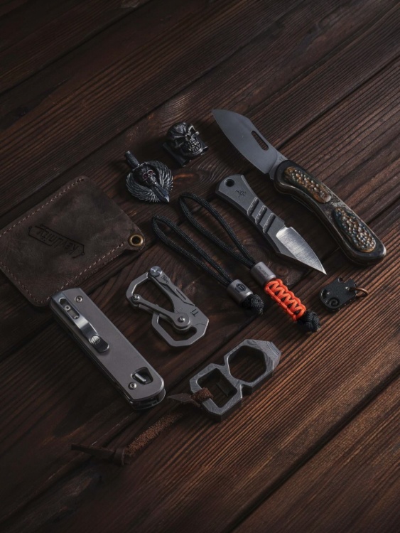 Бусины титановые 2 шт. KeyUnity® KA01 Stonewashed