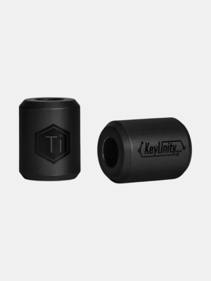 Бусины титановые 2 шт. KeyUnity® KA01 Black