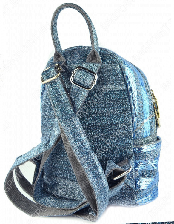Рюкзак с блестками Valenciy синий