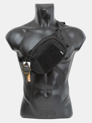 Поясная тактическая сумка GONGTEX Waist bag Черная 