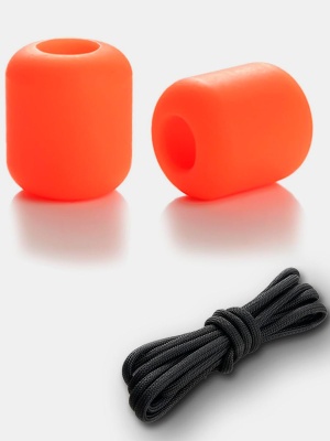 Бусины люминесцентные 2 шт. с паракордом VIPERADE® VAB6 Красные
