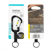 Карабин с блокировкой Nite Ize SlideLock Key Ring Черный