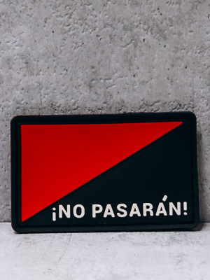 Патч ПВХ на липучке "No Pasaran" #90