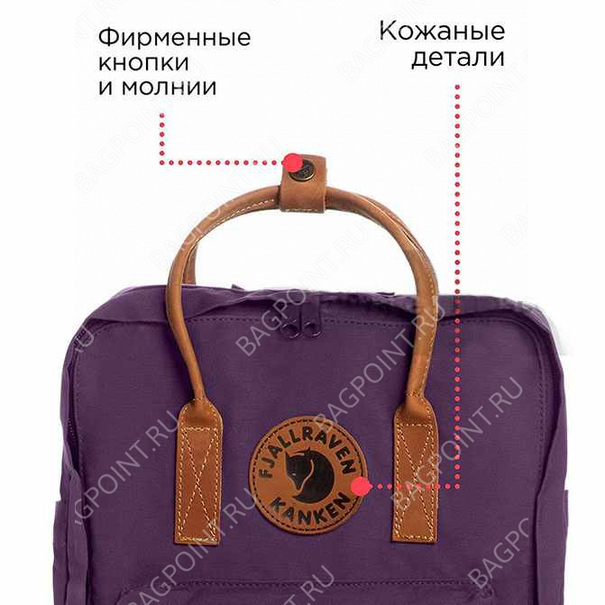 Молодежный рюкзак Kanken No 2 Deep Red