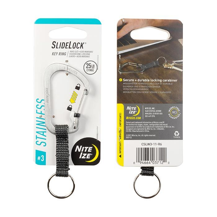 Карабин с блокировкой Nite Ize SlideLock Key Ring Стальной