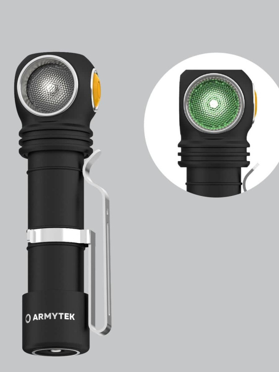 Фонарик ARMYTEK® Wizard C2 WG (Белый свет+Зеленый)