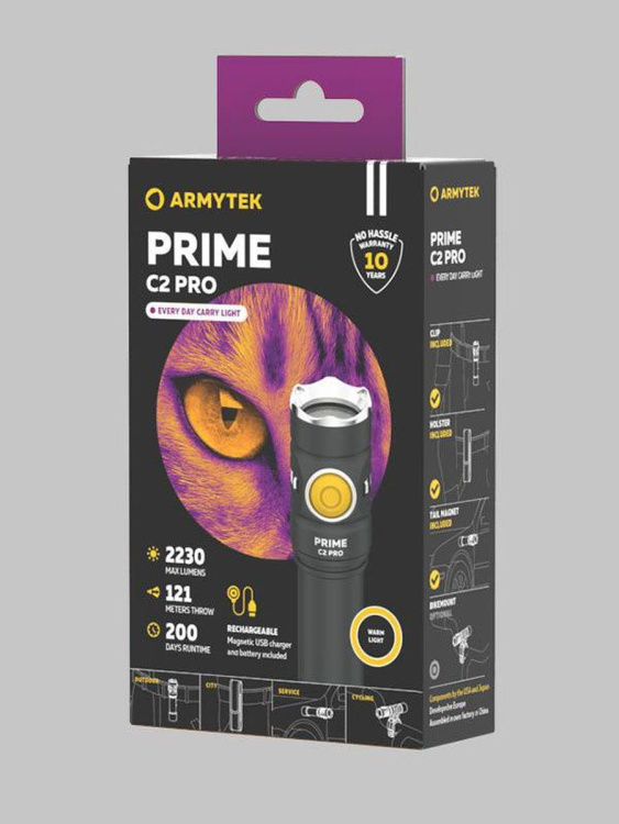Фонарик ARMYTEK® Prime C2 PRO (Теплый свет)