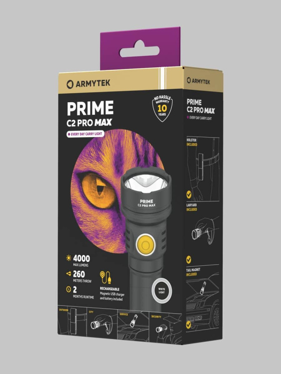 Фонарик ARMYTEK® Prime C2 PRO MAX (Белый свет)
