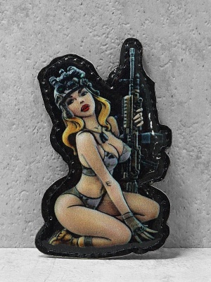 Патч на липучке "TACTICAL GIRL № 3" #680
