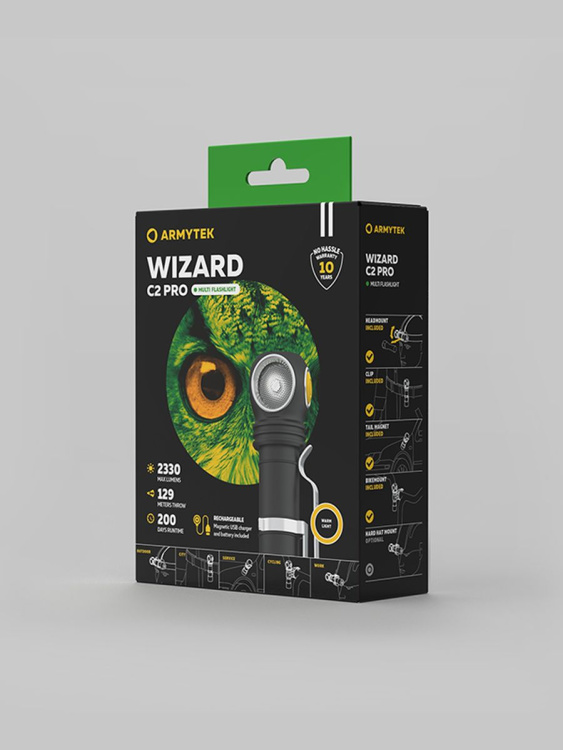 Фонарик ARMYTEK® Wizard C2 PRO (Теплый свет)