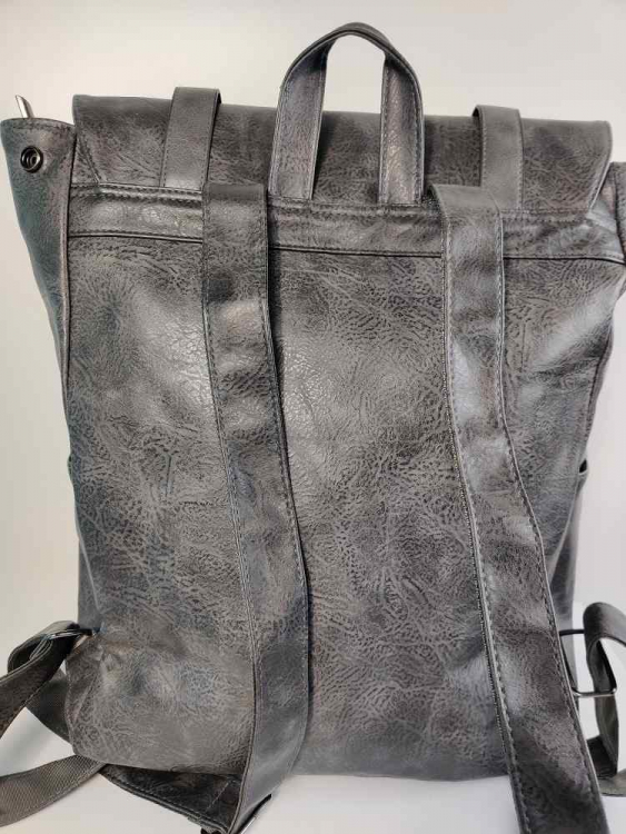Мужской кожаный рюкзак Bruno Oxford серый