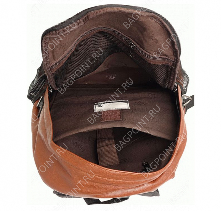 Мужской кожаный рюкзак xDesign коричневый