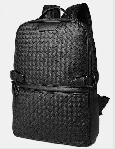 Кожаный рюкзак мужской Baliviya Wicker черный