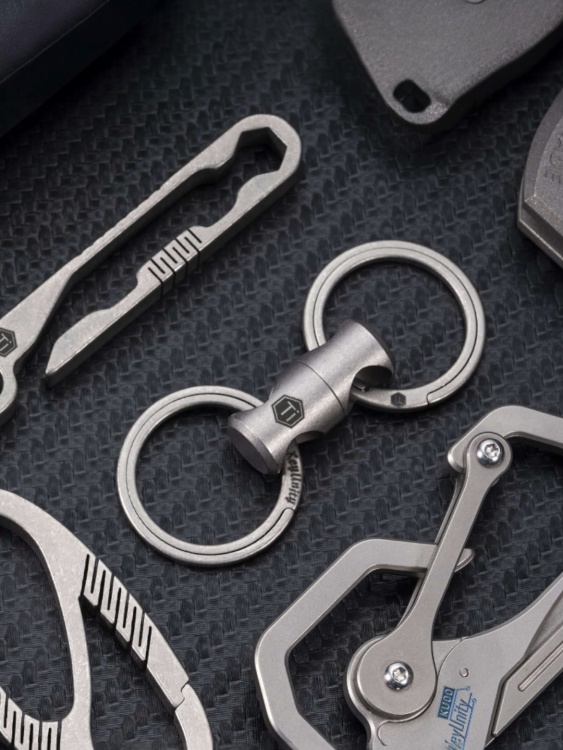 Соединитель-вертлюг титановый KeyUnity® KA15 Stonewashed