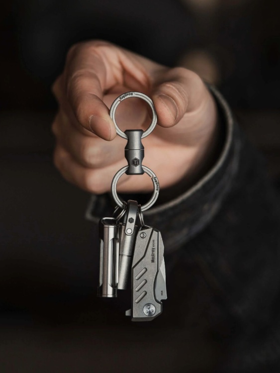 Соединитель-вертлюг титановый KeyUnity® KA15 Stonewashed