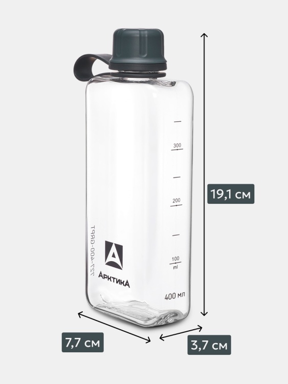 Тритановая бутылка АРКТИКА® 0.4л серии 727 Графит