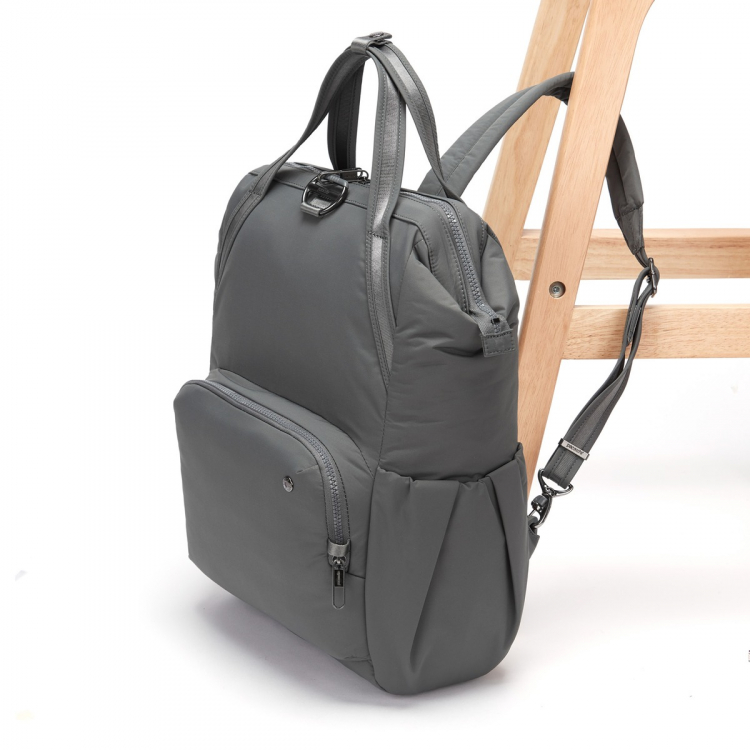 Женский рюкзак антивор Pacsafe Citysafe CX Backpack Серый