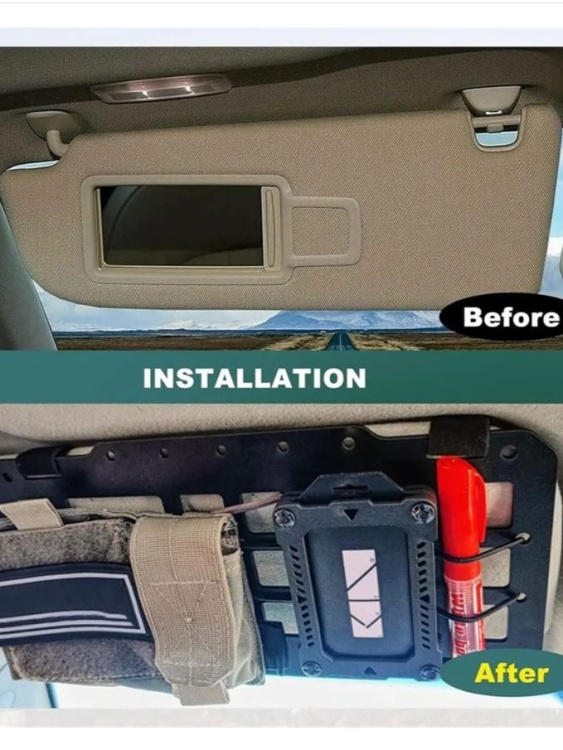 Тактический органайзер Molle для автомобильного козырька