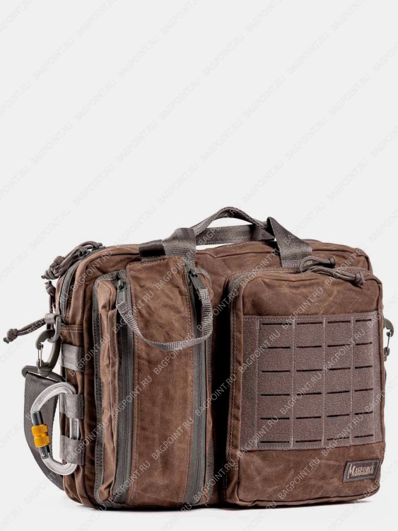 Сумка MAGFORCE® Recruit Briefcase Waxed Cotton Brown