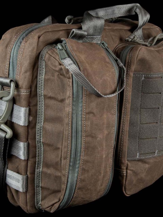 Портфель\Сумка MAGFORCE® Recruit Briefcase Waxed Cotton Brown