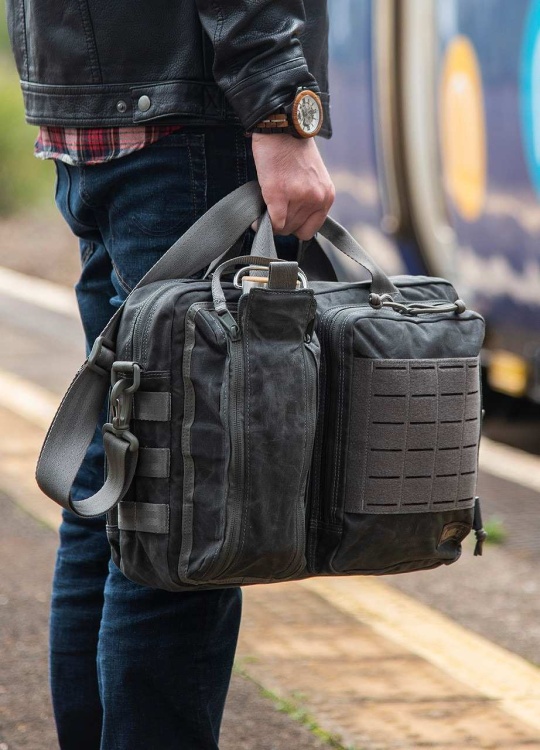 Портфель\Сумка MAGFORCE® Recruit Briefcase Waxed Cotton Brown