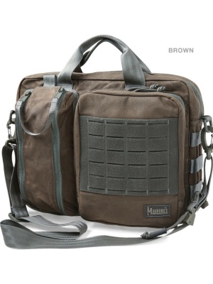 Портфель\Сумка MAGFORCE® Recruit Briefcase Waxed Cotton Brown