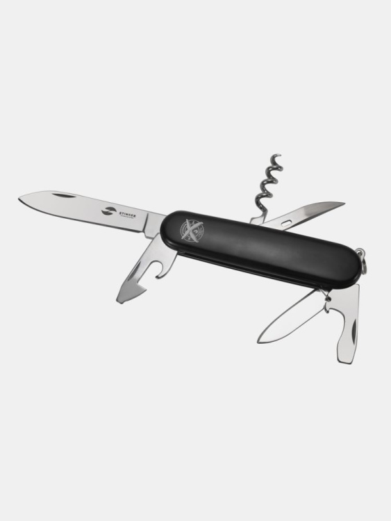 Нож перочинный STINGER®, 90 мм, 11 функций (Черный)