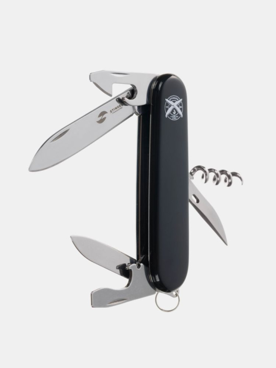 Нож перочинный STINGER®, 90 мм, 11 функций (Черный)